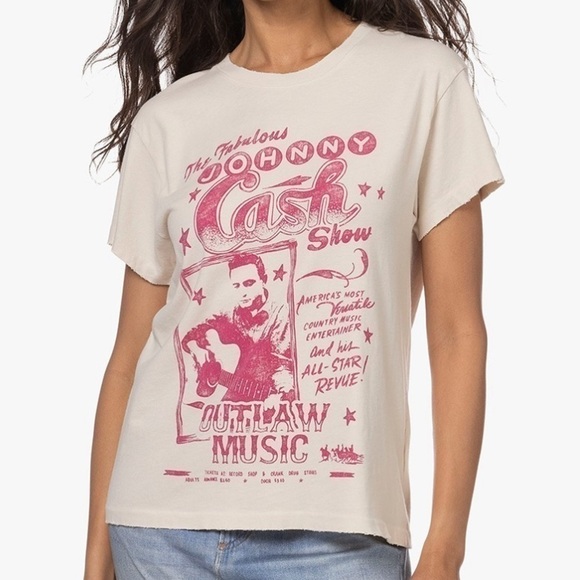DAYDREAMER Johnny Cash Outlaw Tee Sand Size Small - Picture 11 of 11